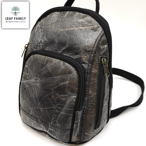 Vegane und nachhaltige praktische Rucksacktasche aus Teakblättern