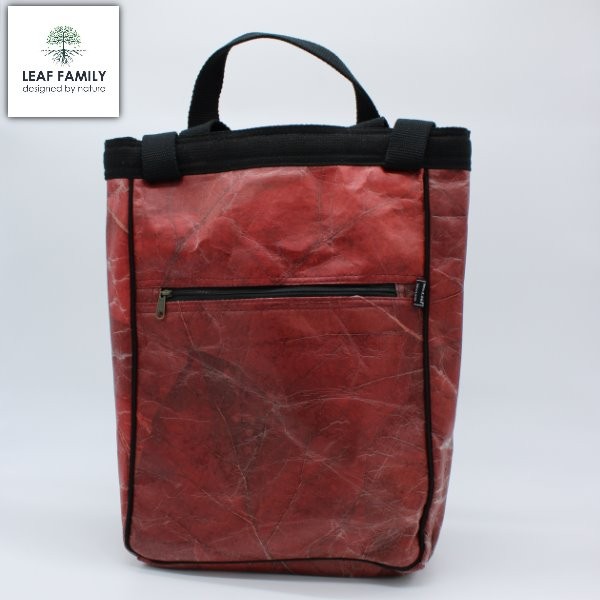Vegane und nachhaltige Rucksacktasche aus Teakblättern